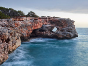 Es Puntas rock hole, Mallorca, Balearic Islands, Spain Es Puntas rock hole, Mallorca, Balearic Islands, Spain